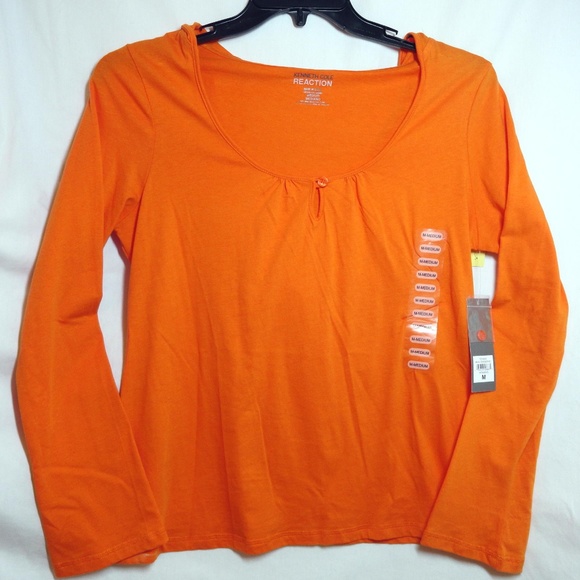 Kenneth Cole Reaction Hooded Long-Sleeve CottonTop - Picture 1 of 5